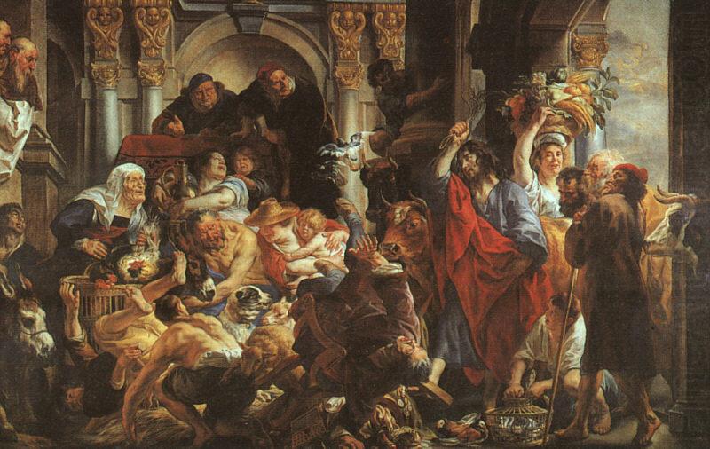 Christ Driving the Merchants from the Temple, Jacob Jordaens